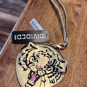 H&M Divided Gold Tiger Coin Purse